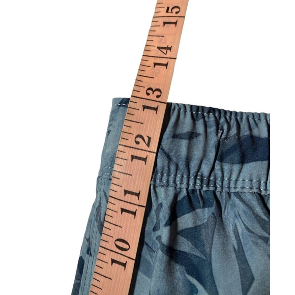 Speedo UV 50+ Protection Volley Swim Shorts Men's Size XL Blue Palm Leaf Print - Picture 5 of 10